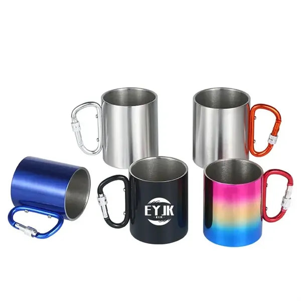 Stainless Steel Carabiner Mug