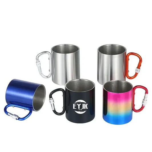 Stainless Steel Carabiner Mug