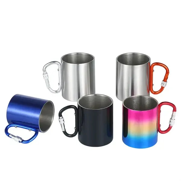 Stainless Steel Carabiner Mug