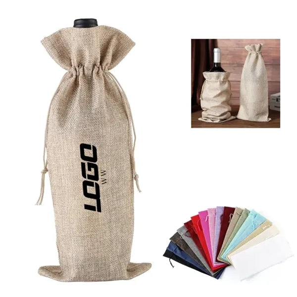 Burlap Wine Bags