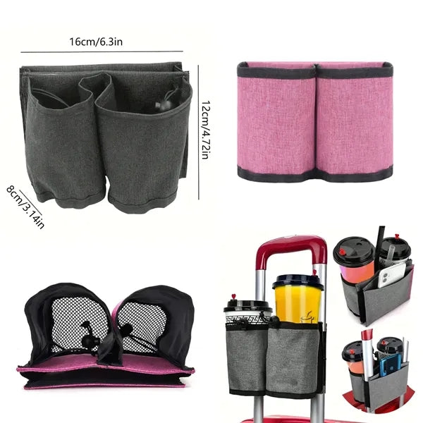 Luggage Travel Cup Holder Free Hand Drink Carrier