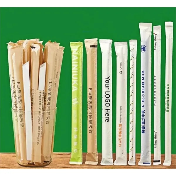 Paper Wrapped Corn Starch PLA Straws