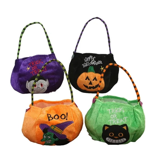 Halloween Trick or Treat Non-Woven Candy Pumpkin Bag