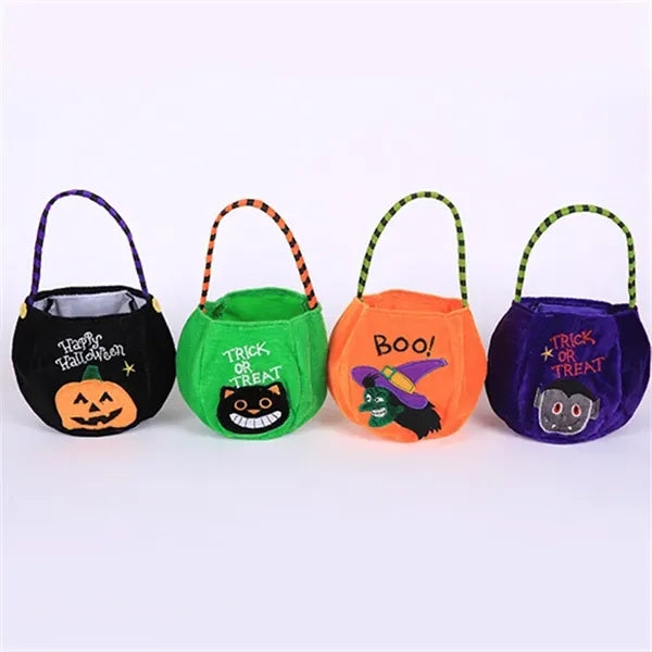 Halloween Trick or Treat Non-Woven Candy Pumpkin Bag