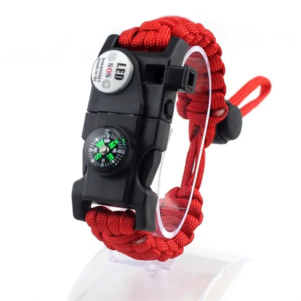 20IN1 Survival Paracord Bracelet Adjustable GearKit With LED
