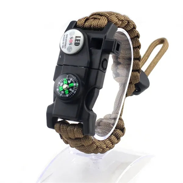 20IN1 Survival Paracord Bracelet Adjustable GearKit With LED