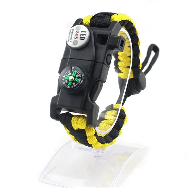 20IN1 Survival Paracord Bracelet Adjustable GearKit With LED