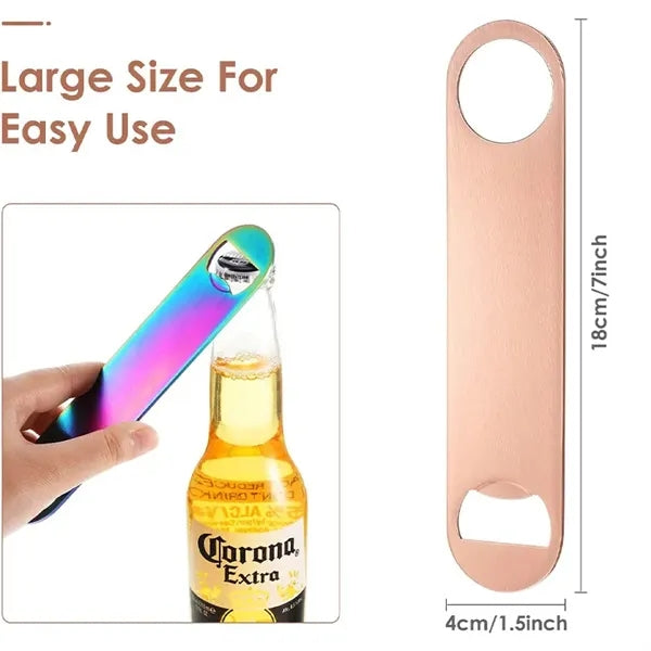 Stainless Steel Corkscrew Multifunctional Flat Bottle Opener