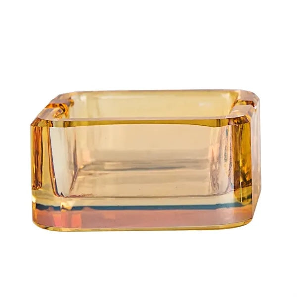 Mini Size Flat Fashion Creative Glass Ash Boutique Ashtray