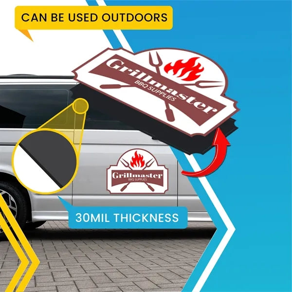 30 Mil Custom Shape 60.01-70 Sq inches Magnet