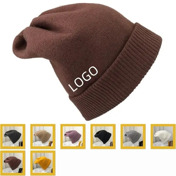 Winter Warm Vintage Knitted Baggy Beanie Hat Skully Cap