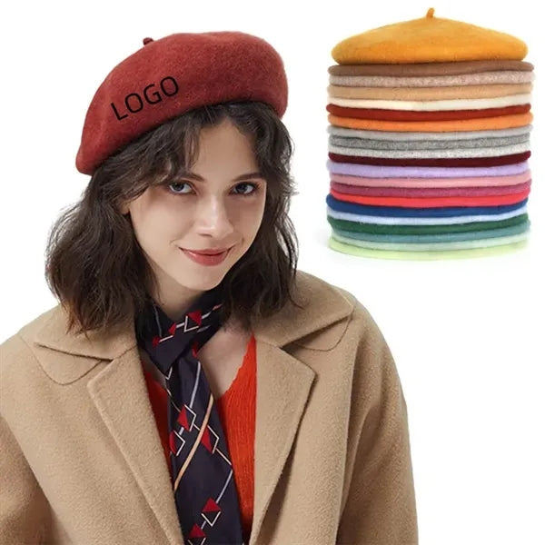 Vintage Classy Wool Beret French Cap Painters Artist Hat