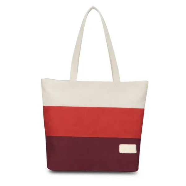 Women's Canvas Shoulder Handbag Summer Beach Tote Bag