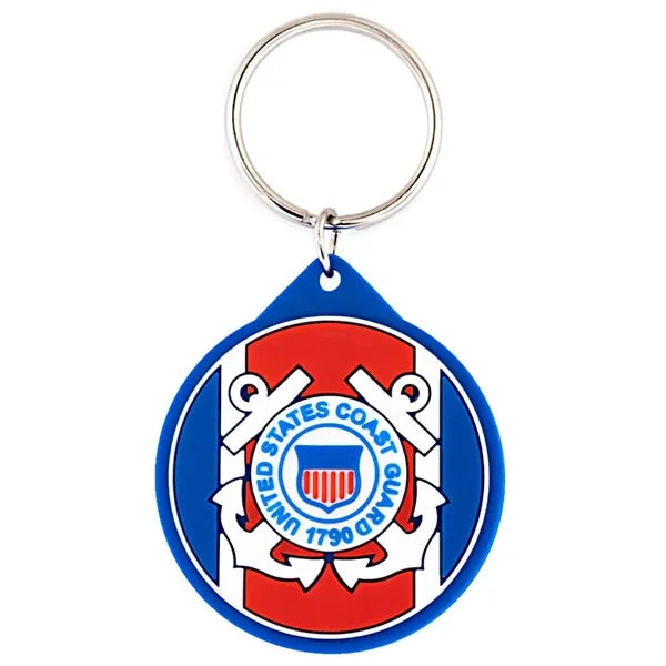 Officially Licensed U.S. Coast Guard PVC Keychain