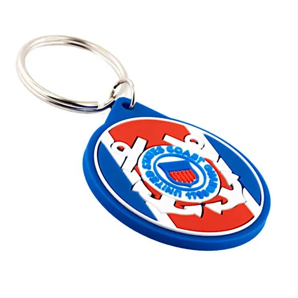 Officially Licensed U.S. Coast Guard PVC Keychain