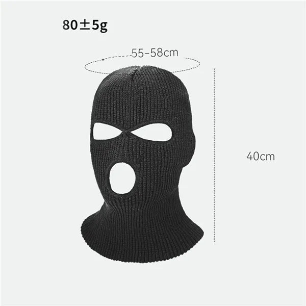 Winter Warm Three Hole Hat