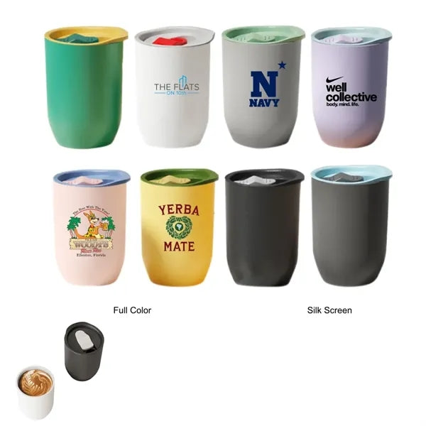 12 oz Plastic Teacup Coffee Cup Mug Drinking Tumbler