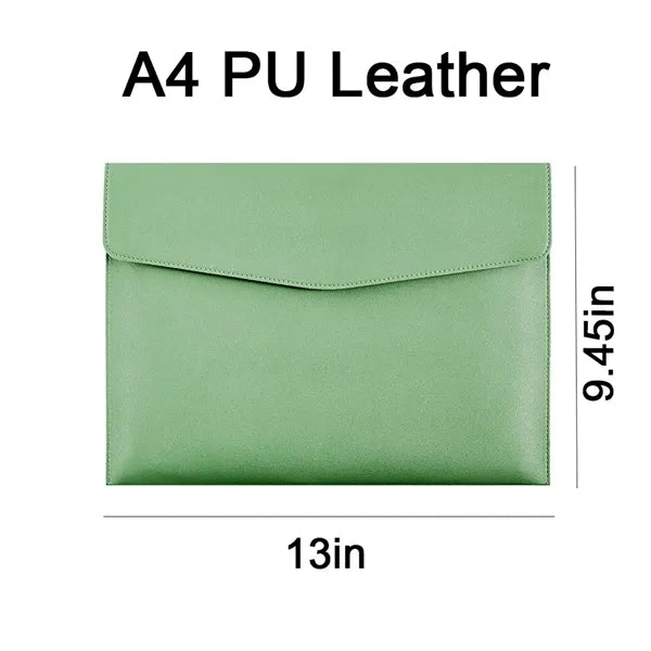 13'' x 9 1/2'' PU Leather A4 File Folder Document Holder