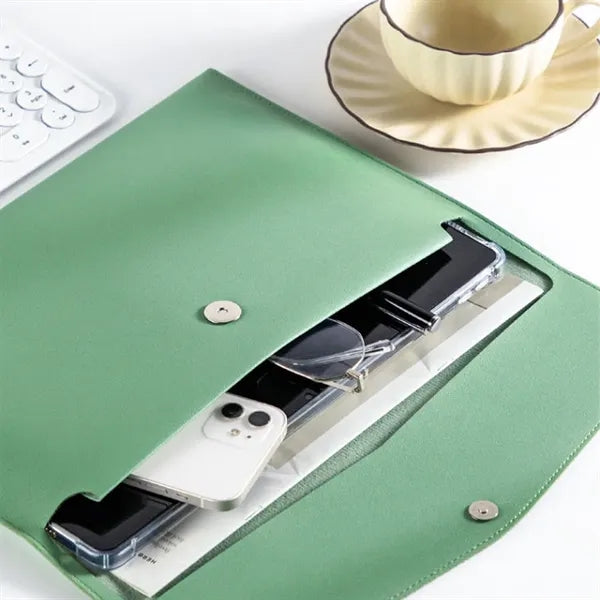 13'' x 9 1/2'' PU Leather A4 File Folder Document Holder