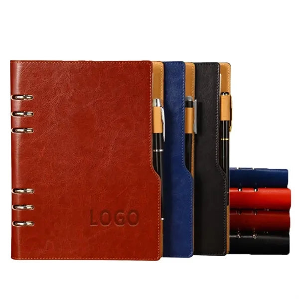 Leather Notebook with Pen