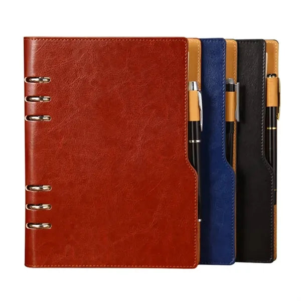 Leather Notebook with Pen