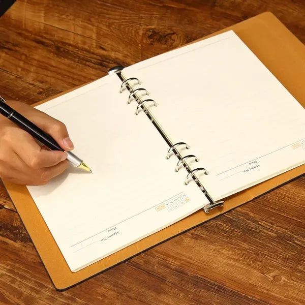Leather Notebook with Pen
