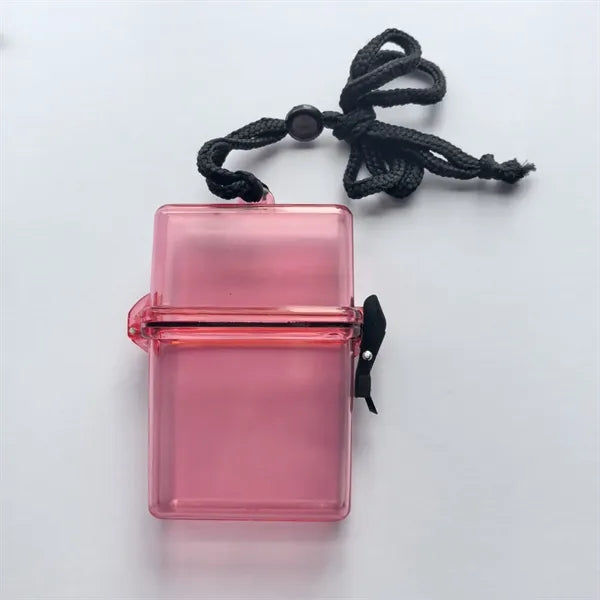 Waterproof Swim Box with Neck Lanyard