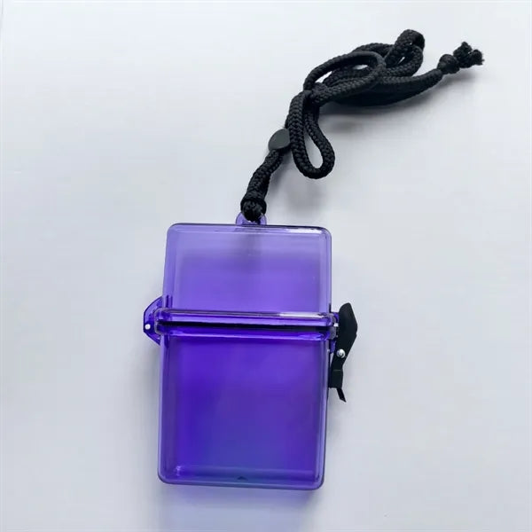 Waterproof Swim Box with Neck Lanyard