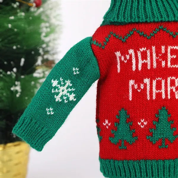 Christmas Sweater Full Knit Wine