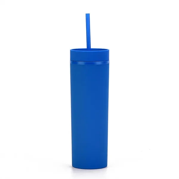 Straight Water Cup with Straw