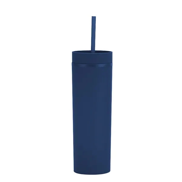 Straight Water Cup with Straw