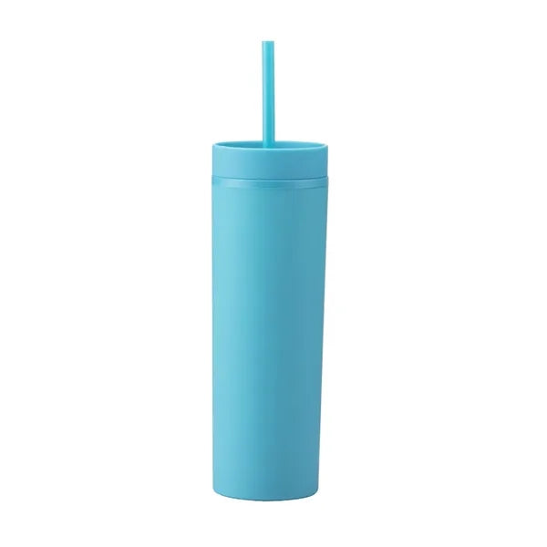 Straight Water Cup with Straw