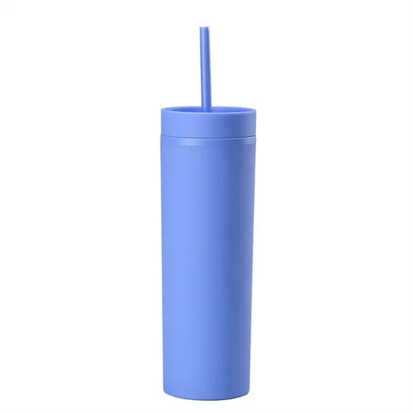 Straight Water Cup with Straw