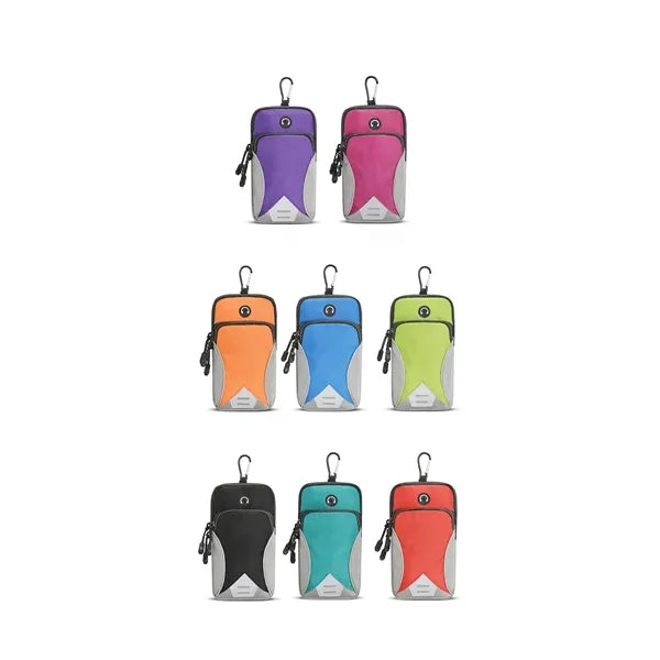 Sport Phone Arm Bag with Earphone Hole Multifunctional Pouch