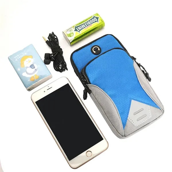 Sport Phone Arm Bag with Earphone Hole Multifunctional Pouch