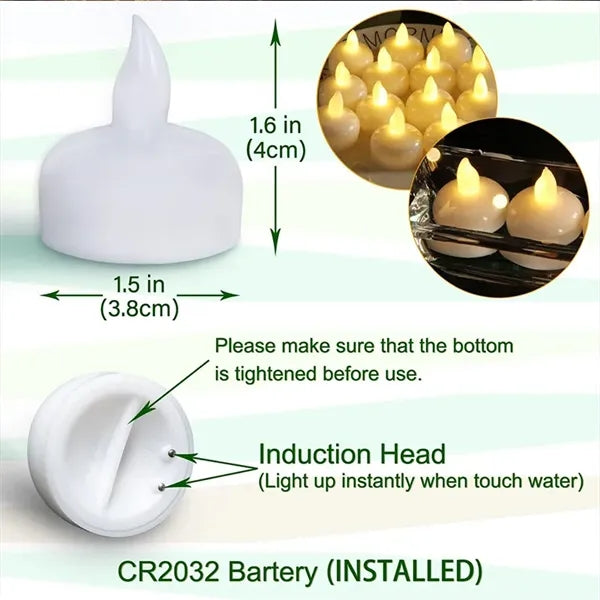 Flameless Waterproof Floating LED Candles