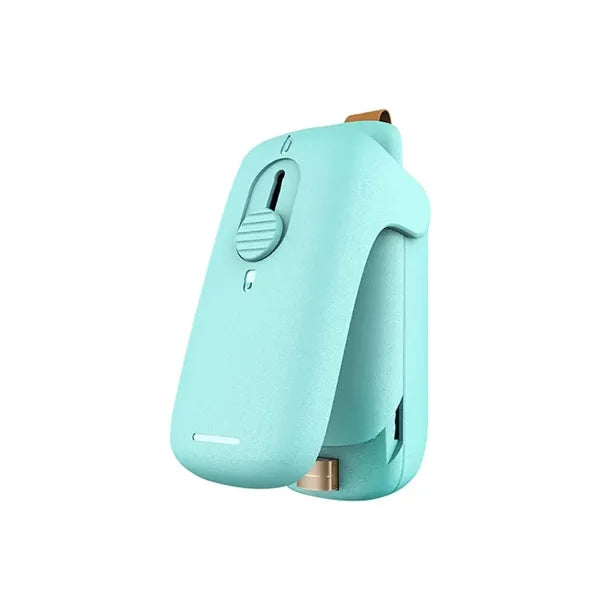 Small Portable Sealer With Built-In Knife