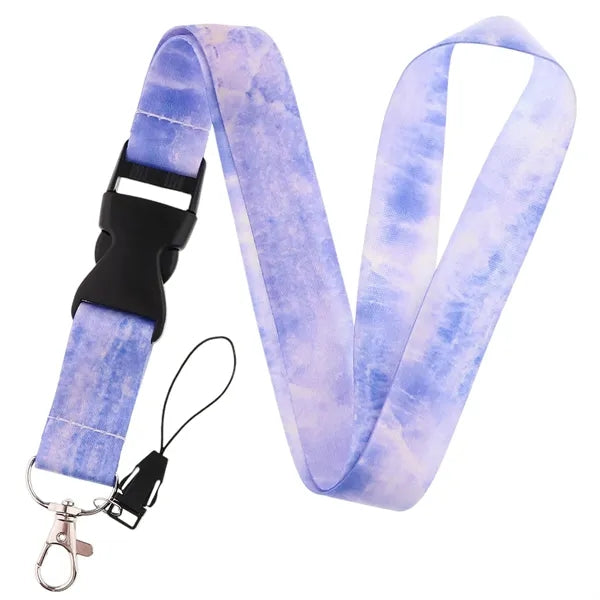 Marble Print Detachable Neck Strap Lanyard