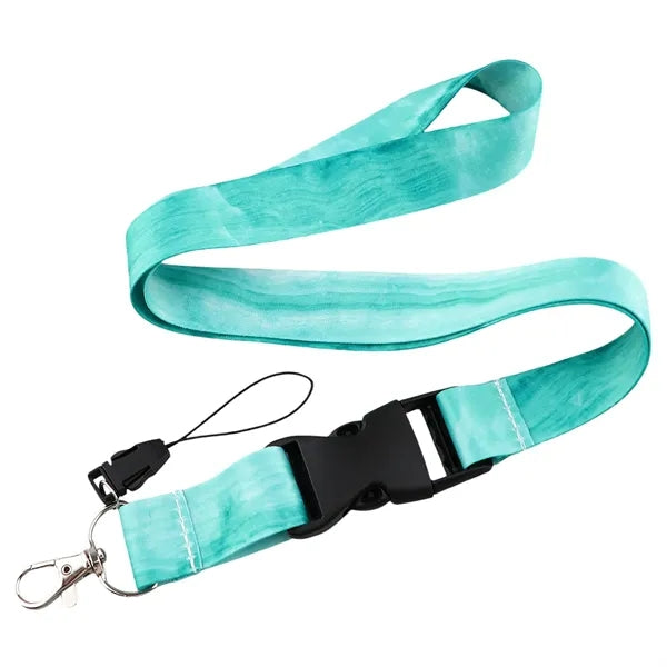 Marble Print Detachable Neck Strap Lanyard