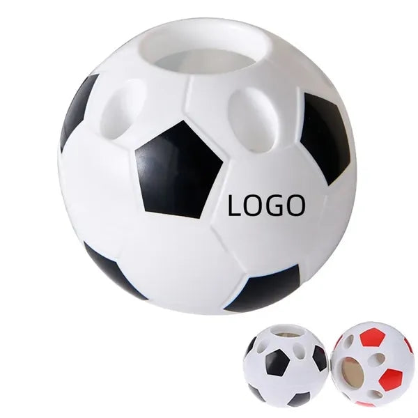 Football Soccer Pen Holder Toothbrush Container Desk Decor