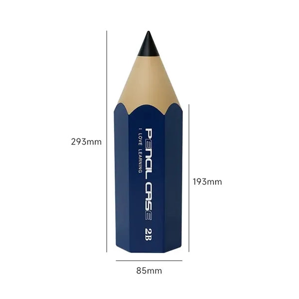 Pencil Shaped Pen Holder Dustproof Desktop Organizer Case