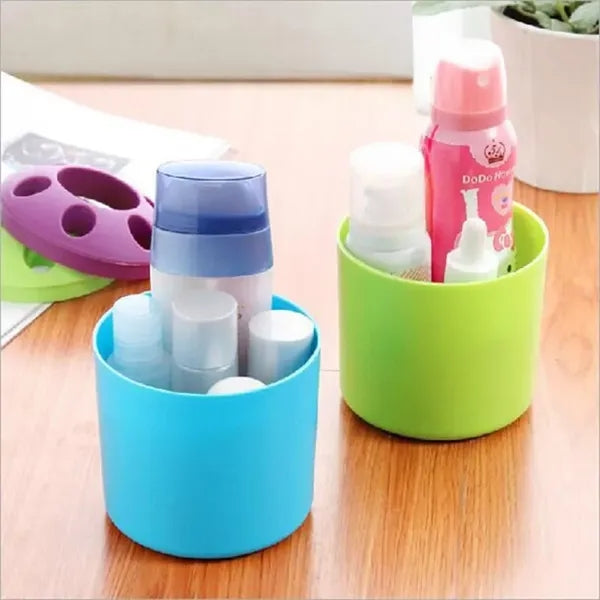 Porous Desk Organizer Toothbrush Holder Makeup Brush Pen Pot