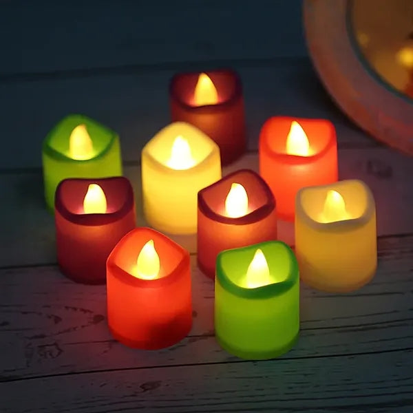 Multi Color Flameless LED Votive Candles Battery Operated