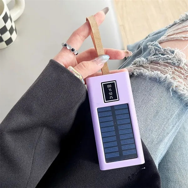 10000mAh Solar Panel Charger Battery Backup Power Bank