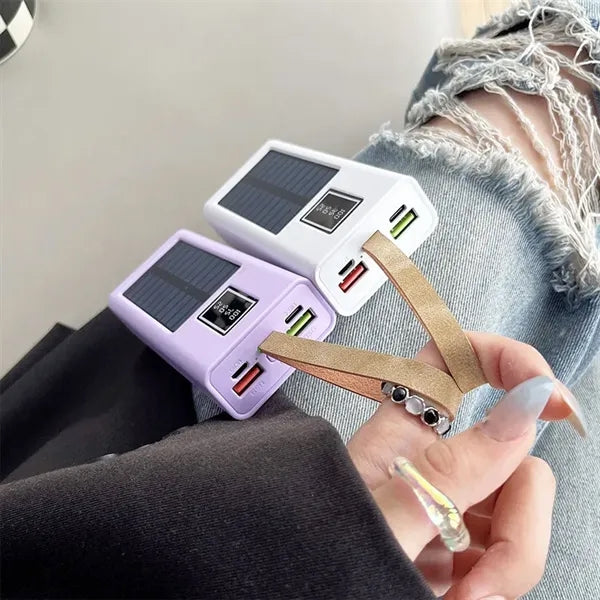 10000mAh Solar Panel Charger Battery Backup Power Bank