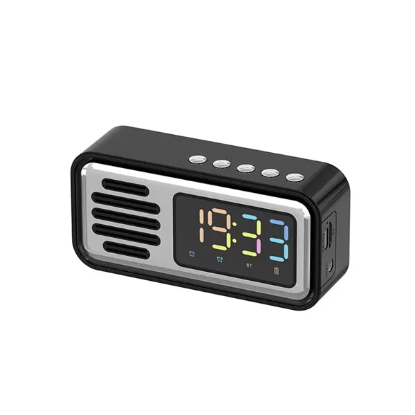 Retro IPX5 Waterproof Wireless Audio Speaker Alarm Clock