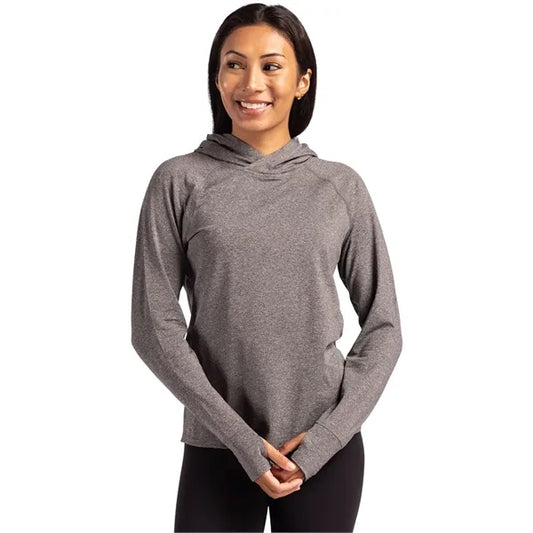Cutter & Buck Adapt Recycled Soft Knit Stretch Womens Hoo...