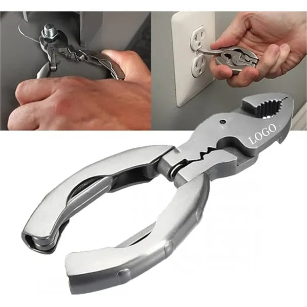 Multifunction 9 In 1 Keychain Plier Screwdriver Pocket Tools