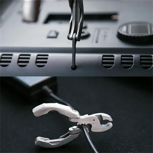 Multifunction 9 In 1 Keychain Plier Screwdriver Pocket Tools