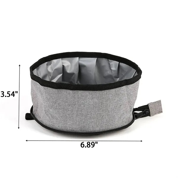 Oxford Cloth Outdoor Pet Bowl